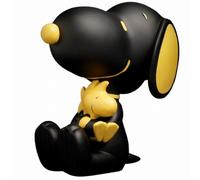 Statuetta da collezione Blogo Peanuts Snoopy e Woodstock nera (25 cm)