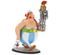 Plastoy - Asterix - Figura di Obelix con una pila di elmetti