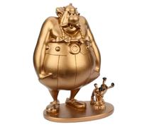Statuetta da collezione Plastoy Asterix, Obelix e Idéfix - Gold edition (2023)