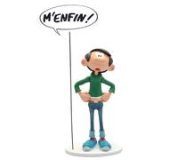 Statuetta da collezione Plastoy Gaston Lagaffe e il suo cartello M'finalmente...