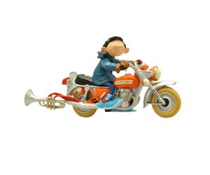 Statuetta da collezione Plastoy Gaston Lagaffe sulla sua moto Sapetoku (305)