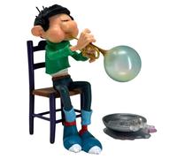 Statuetta da collezione Plastoy Gaston Lagaffe, tromba a bolle di sapone (2025)