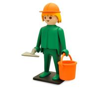 Statuetta da collezione Plastoy Playmobil l'operaio muratore 00214 (2018)