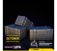 Statuetta Da Gioco 3D Wargame Unit-9 - Cassa 01 (3 Pezzi)