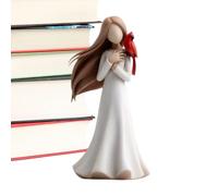 Statuetta d'angelo - Statuetta in resina d'angelo con rosso per decorazione | Statua di souvenir per la memoria perduta - per la casa il soggiorno, la camera da, l'ufficio, lo scaffale