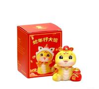 Statuetta decorativa a forma di serpente in resina per l'anno del serpente, che simboleggia ricchezza e successo, per soggiorno, ufficio o studio, decorazione (M (portafoglio)