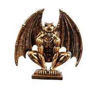 Statuetta Decorativa da scrivania - Statua Artistica, Statua di Angelo in Resina, Collezione di opere d'Arte in Oro, Scultura Ornamentale da Tavolo, Statuette di Cacciatori di diavoli