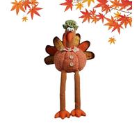 Statuetta decorativa di autunnale - Ornamento da tavolo a tema autunnale per la decorazione del Ringraziamento arte sospesa, espressione adorabile, finitura in colori autunnali rilassanti |