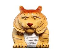 Statuetta decorativa in argilla viola a forma di tigre, fatta a mano, for la cerimonia del tè, accessori artigianali e regali(L)