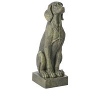 Statuetta decorativa in ferro a forma di cane marrone Nairobi