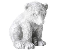 Statuetta decorativa in ferro a forma di orso grigio Bowe