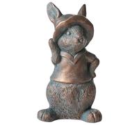 Statuetta decorativa MgO coniglio marrone Konakry