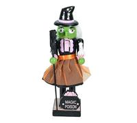 Statuetta decorativa per Halloween, statuetta di nutcracker, realizzata a mano, da collezione con zucca, strega, teschio, mummia, robot/persone di gatto, per Halloween, per la casa