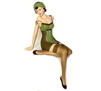 Statuetta Decorativa Pin-up Girl Lady 50/Anni 'Stile retrò Vintage Altezza 28 cm
