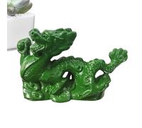 Statuetta del drago cinese - Drago 2025, statua del Shuai in legno | e prosperità mascotte del drago, fascino felice fatto a mano, ornamento animale per la decorazione della casa regalo di