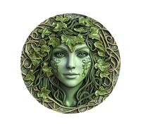 Statuetta Della Dea Della Natura - Godness Tree Lady Tavolo Decor, Scultura Donna Verde In Legno Retro Con Vite | Decorazione Della Scultura Fantastica Mitica, Ornamento Da Ufficio Per La Camera