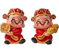 Statuetta della ricchezza/Decorazione Feng Shui Prodotti Feng Shui Set di Statue del Dio della ricchezza, sculture e Statue Statuette del Dio della Fortuna Caishen, Regali Decorativi Regal