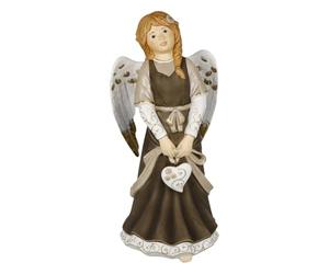 Statuetta di angelo collegata nel cuore - Gloria Natale