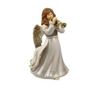 Statuetta di angelo devozionale giocatore di tromba - Gloria Natale