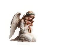 Statuetta di angelo guardiano, ornamento da tavolo per il Ringraziamento, Natale, decorazione per la casa, regalo commemorativo