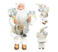 Statuetta di Babbo Natale con sacchetto regalo, decorazione natalizia per il soggiorno, decorazione da tavolo in piedi, ideale per un'atmosfera festiva, decorazione Babbo Natale per la casa, paradiso