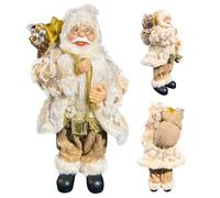 Statuetta di Babbo Natale con sacchetto regalo, decorazione natalizia per il soggiorno, decorazione da tavolo in piedi, ideale per un'atmosfera festiva, decorazione Babbo Natale per la casa, paradiso