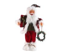 Statuetta di Babbo Natale in piedi per camera da letto, soggiorno, libreria