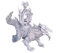 Statuetta di bestia vulcanica dei regni nani 32 mm - non dipinta - ideale per dungeon e draghi, Pathfinder e giochi di ruolo fantasy