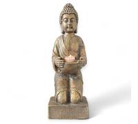 Statuetta di Buddha con portacandela 39 cm (bronzo)