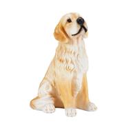 Statuetta di cane realistica, statuetta di animale dipinta a mano per
