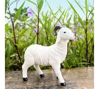 Statuetta di capra in resina Figurina realistica Ornamento da giardino fata