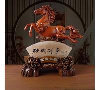 Statuetta di cavallo Feng Shui, statua in stile cinese per Capodanno lunare 2026, ideale per la decorazione della casa o dell'ufficio, ottimo regalo per nuovi inizi