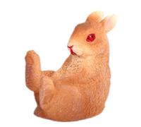Statuetta di coniglio, decorazioni per torta di conigli, realistiche per cupcake e decorazioni per la casa, giocattoli educativi per libri per bambini, scrivanie e camere per bambini
