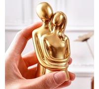 Statuetta di coppia che si abbraccia, statua minimalista romantica per la casa, decorazione creativa per soggiorno, camera da letto, scrivania, regalo ideale per San Valentino, matrimonio