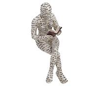 Statuetta di Donna Che Legge in Resina, Scultura di Donna Astratta Moderna, Materiale Durevole, Ideale per la Decorazione Domestica (F)