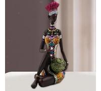 Statuetta di donna , scultura d'arte africana, statuetta di donne africane,