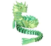 Statuetta di drago marino stampata in 3D - giocattolo connesso drago d'acqua articolato | Modello decorativo regalo artigianale creativo alla | Ornamento - Espositore mensola scrivania auto