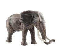 Statuetta di elefante asiatico, giocattolo solido, per l'apprendimento precoce, decorazione artistica per camera da , soggiorno, biblioteca, sala da pranzo, prato, ufficio, 17 pezzi