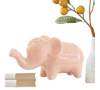 Statuetta Di Elefante - Scultura Moderna In Ceramica, Decorazione Con Elefante Di Buona | Simpatico Ornamento Portafortuna Per Soggiorno, Sala Familiare, Feste In Fattoria, Vassoio A Più Livel