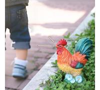 Statuetta di gallo che canta, decorazione artistica creativa per il