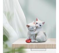 Statuetta di gatto divertente Statua di animale Micro paesaggio Scultura