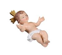 Statuetta di Gesù bambino | Cristo bambino dipinto | Aggiungi alla scena del presepe o dell'asilo nido | Grande decorazione cristiana per la casa e la chiesa per il periodo natalizio