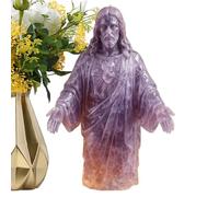Statuetta di Gesù | Decorazione di Cristo in resina sintetica | Figura decorativa cattolica per la casa, il battesimo, il soggiorno, la chiesa
