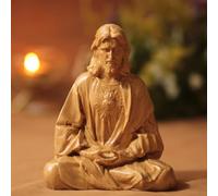 Statuetta di Gesù, statuetta sacra di Gesù per meditazione, statua di Gesù Cristo, statuette cattoliche, figure cattoliche, decorazione realistica della chiesa, decorazione per la casa, decorazione