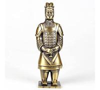 Statuetta di guerrieri in terracotta, statua della dinastia Qin, 5,1 x 5,1 x 21,2 cm, arciere in ottone, da collezione, decorazione unica per la casa, arte storica cinese, per gli amanti della storia