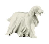 Statuetta di Halloween Ghost Cat Dog Figurine, Ghost Black Cat White Dog Halloween Ornamento Cute Spooky Cats Dog Halloween Party Decor Kitty Keepsake for Memory Your Cat or Dog