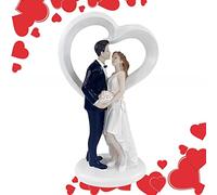 Statuetta di matrimonio coppia sposata che si dà un bacio, torta Topper per matrimonio sposa e sposo, torta statuetta matrimonio, figura coppia per matrimonio fidanzamento, compleanno
