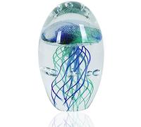 Statuetta di meduse in vetro soffiato a mano,Fermacarte in vetro, ornamento di animali marini per acquario, collezione di animali marini per regalo di compleanno,