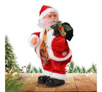 Statuetta di Natale elettrica Dancing Santa | Statuetta di Babbo Natale che scuote per bambini adulti adolescenti decorazione della casa camera dei bambini appartamento