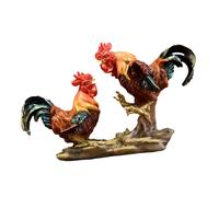 Statuetta di pollo Fortuna Statua di gallo da collezione per il compleanno